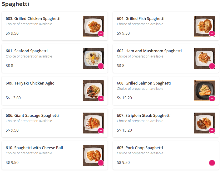 5 Grill Kitchen Spaghetti