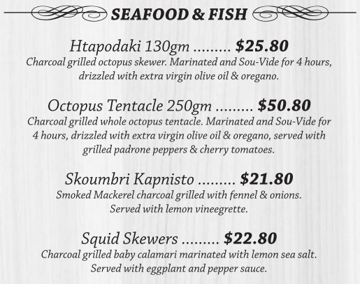 Singapore Fish & Seafood Price 