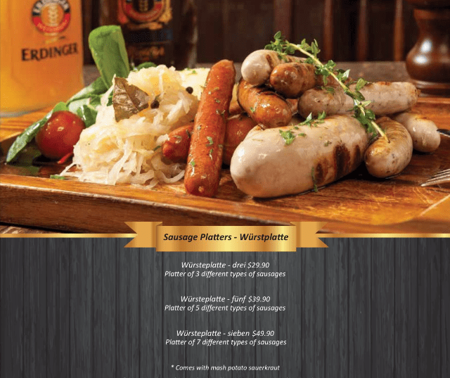 Baden Restaurant & Pub Sausage Platter