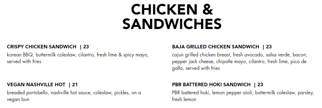 Black Tap Chicken And Sandwiches