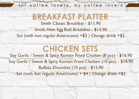Coffeesmith Breakfast Platters