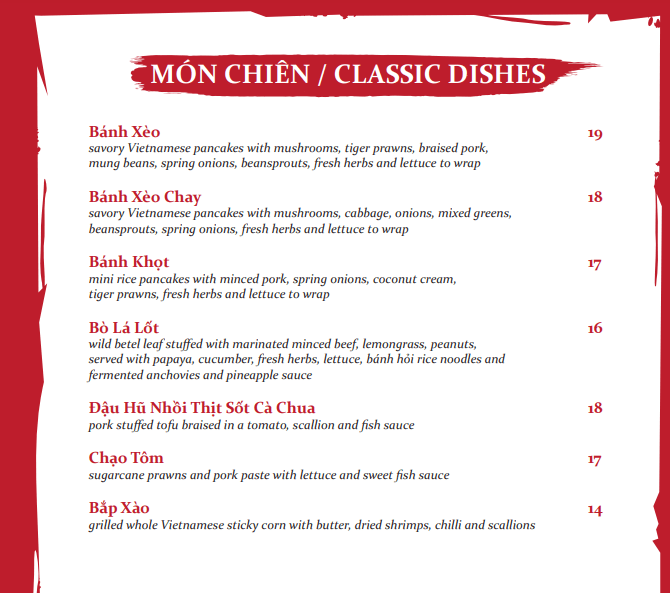 Red Sparrow Mon Chien Classic Dishes