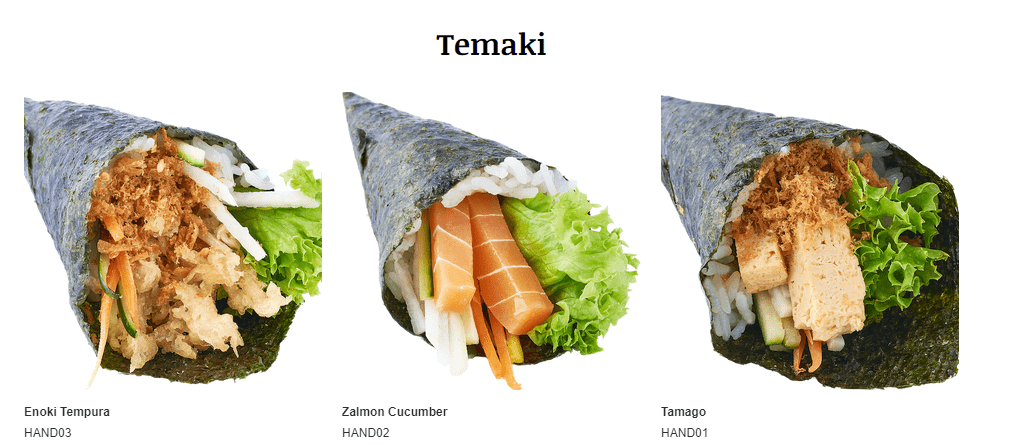 Saute Sushi Temaki
