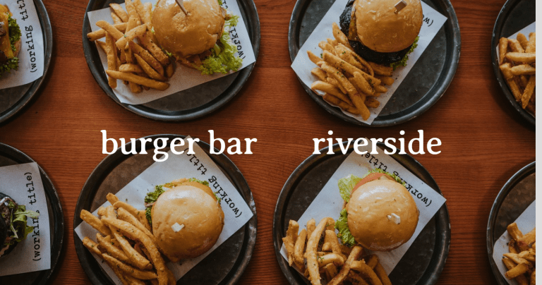 Working Title Burger Bar Singapore Menu 2023