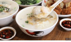 Ah Chiang’S Porridge Menu