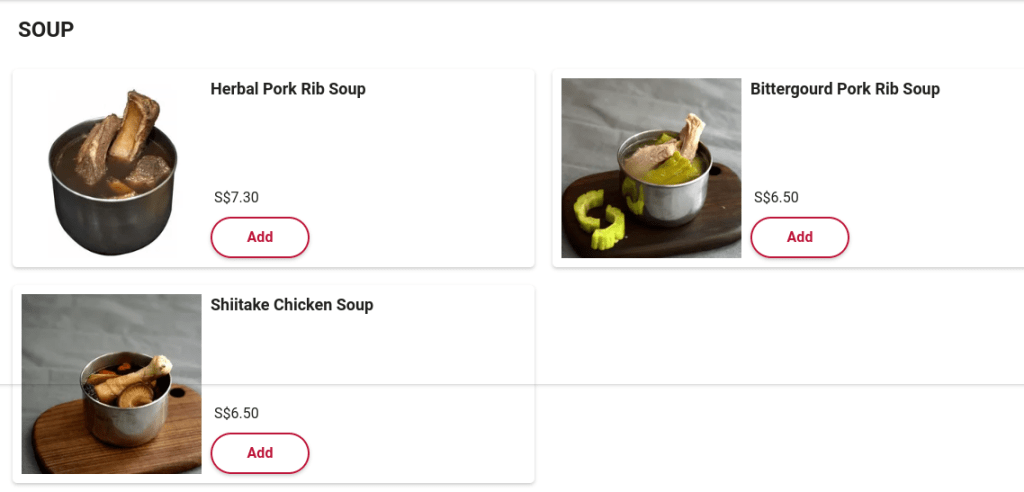 Eat 3 Bowls Soup Price Menu Singapore