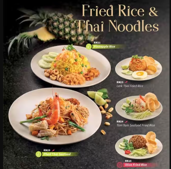Lerk Thai Menu Singapore Rice and Noddle