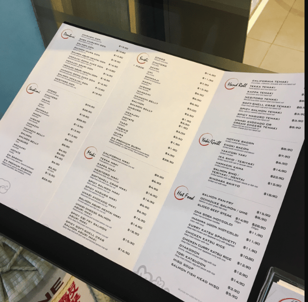 En Sushi Menu Singapore List