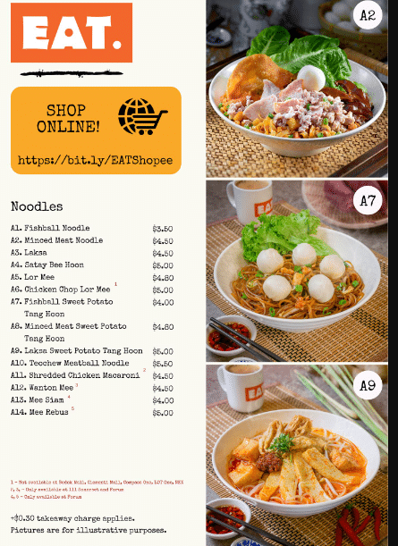 Eat Menu Singapore Noodle