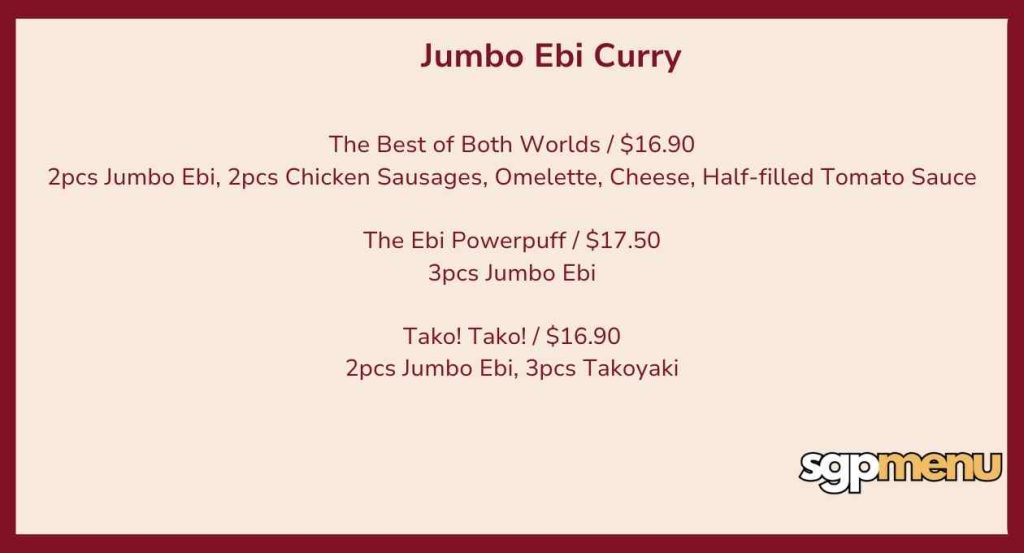 Monster Planet Jumbo Ebi Curry Prices