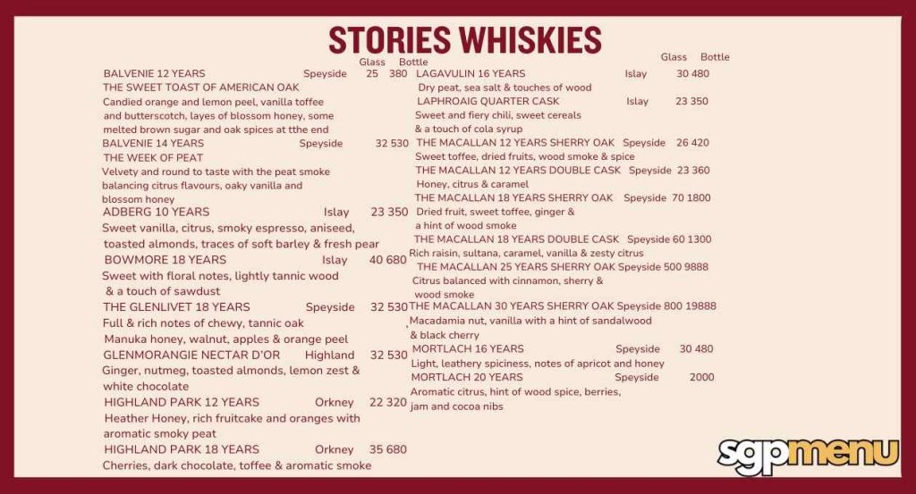 Ce La Vi Restaurant Singapura Stories Whiskies