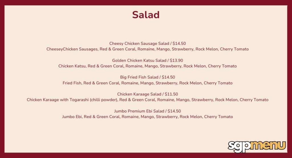 Monster Planet Singapore Prices - Salad