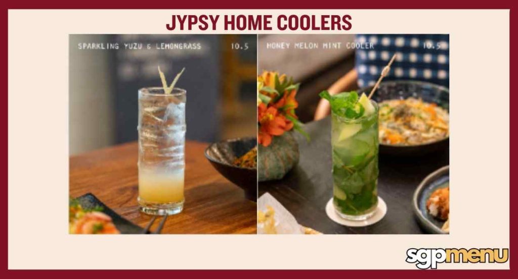 Jypsy Home Coolers Menu
