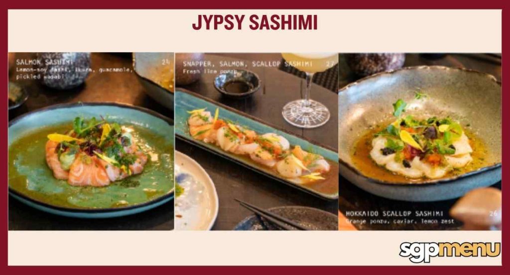 Jypsy Menu - Sashimi