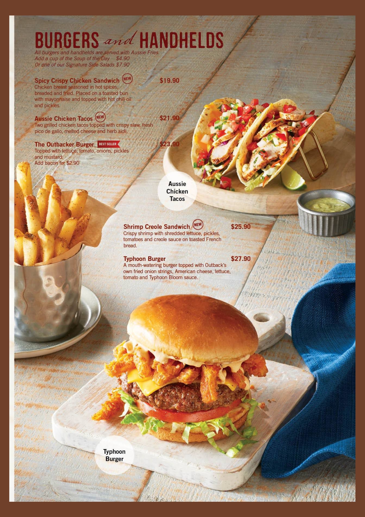 Outback Steakhouse Burgers