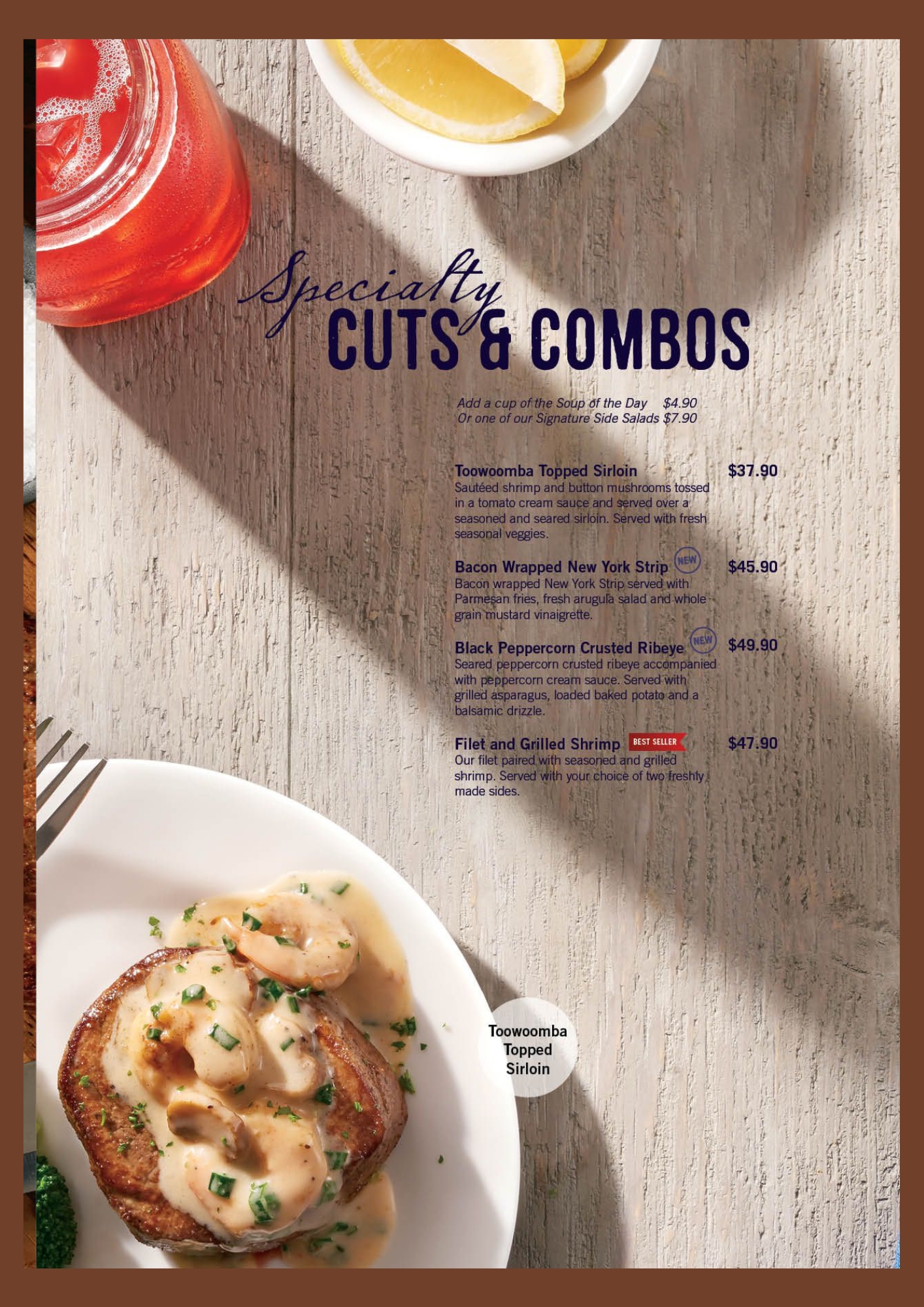 Outback Steakhouse Cuts and Combos