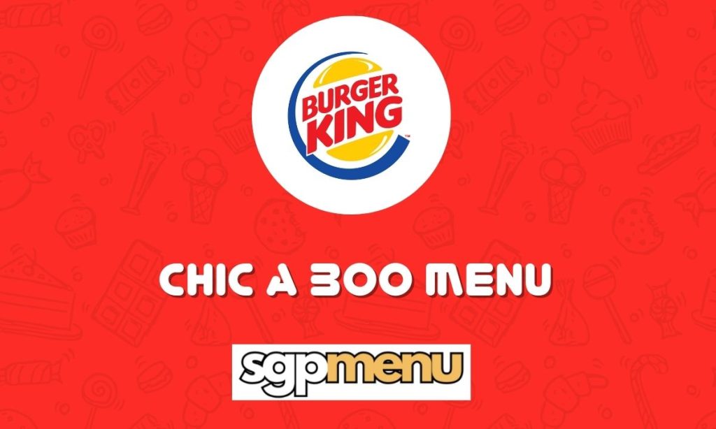 Burger King Menu Singapoe