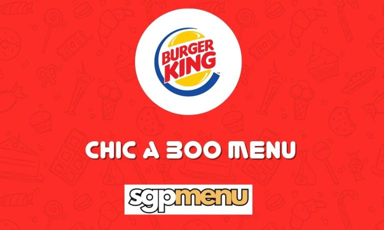Burger King Menu Singapore Updated Price 2024