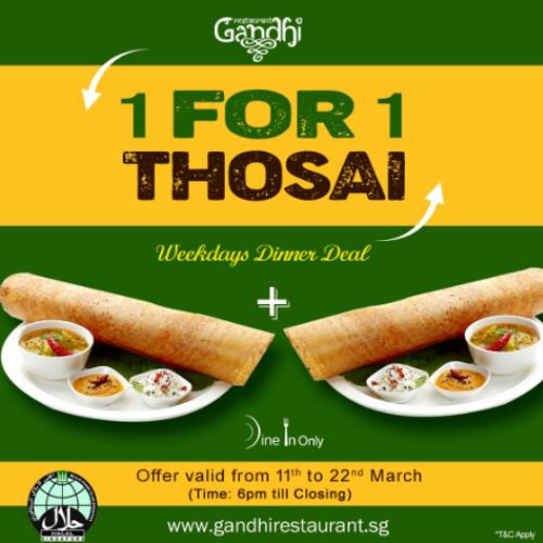 1 For 1 Thosai Deal