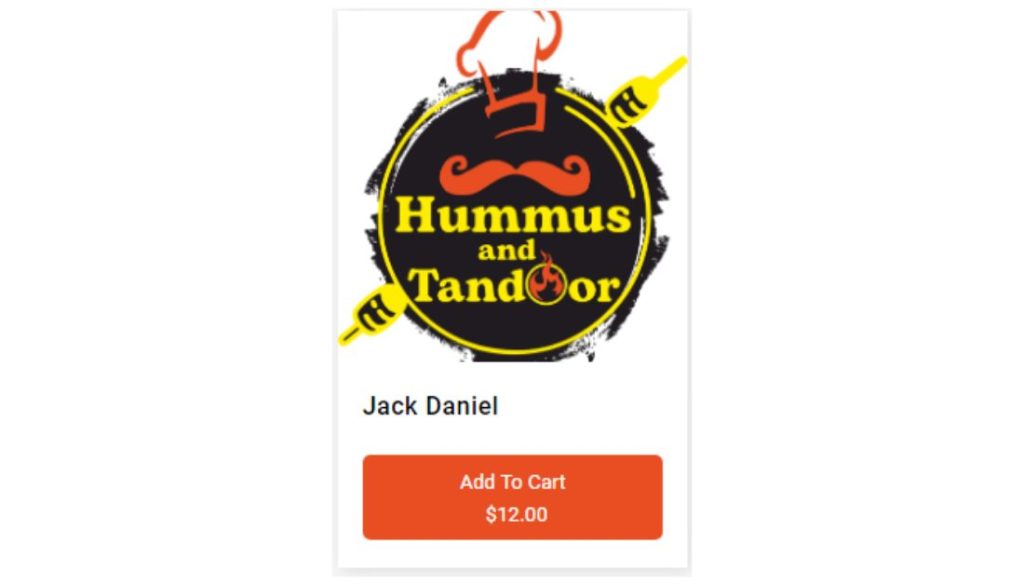 Hummus and Tandoor Menu - Drink From The Bar