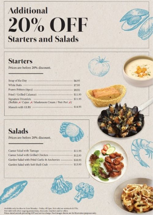 Fish And Co Starters & Salads Deals