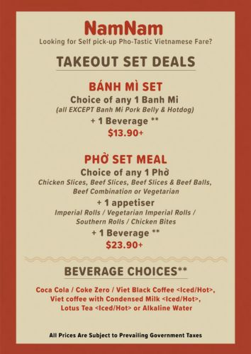 NamNam - Takeout Deals