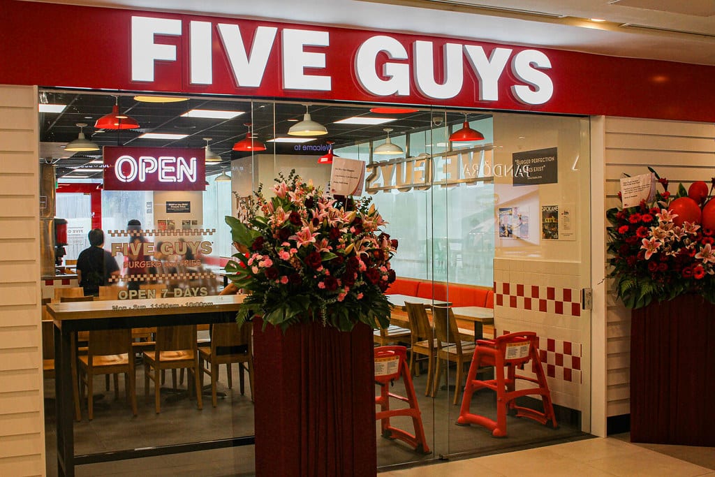 Five Guys Menu Singapore
