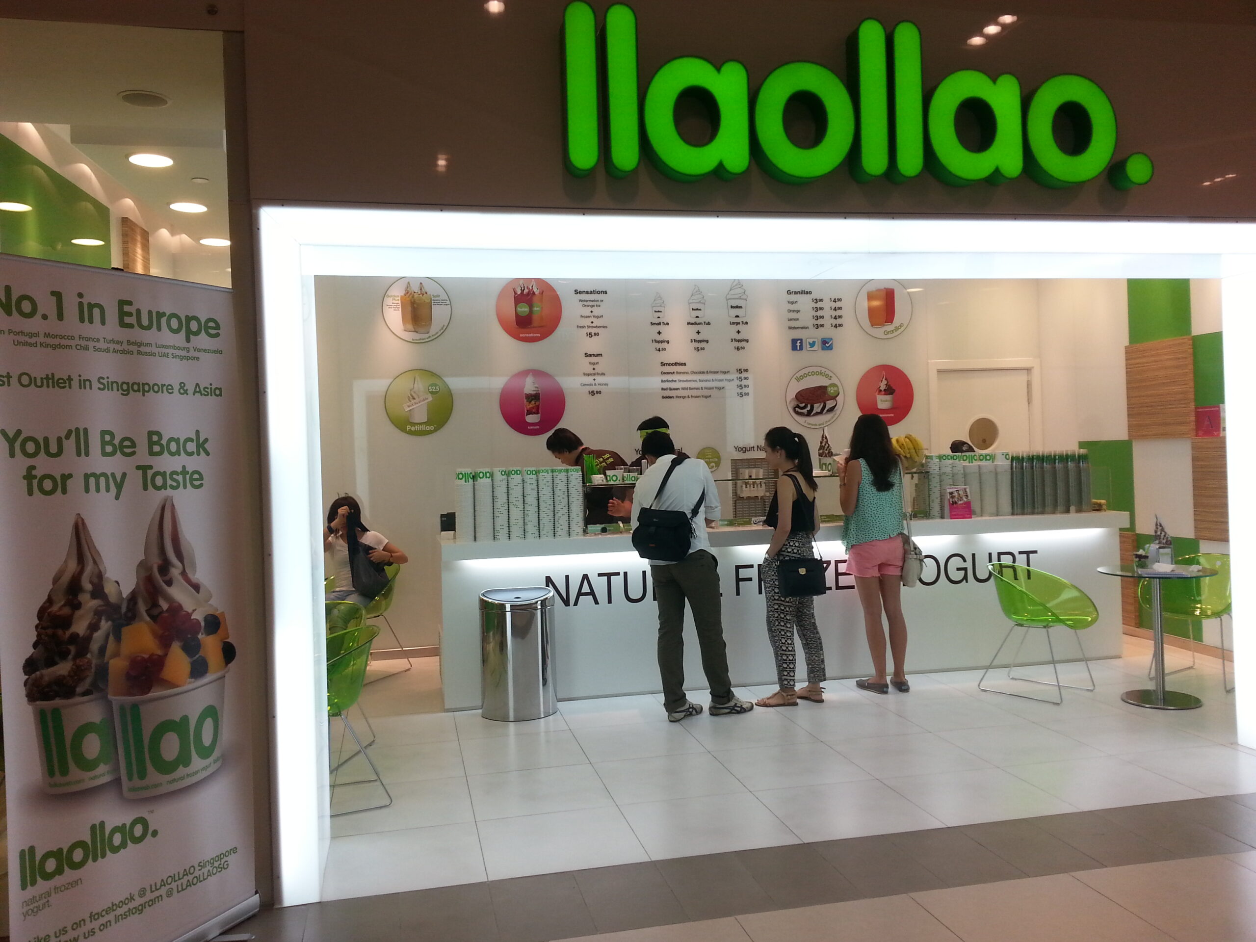 Llaollao menu singapore