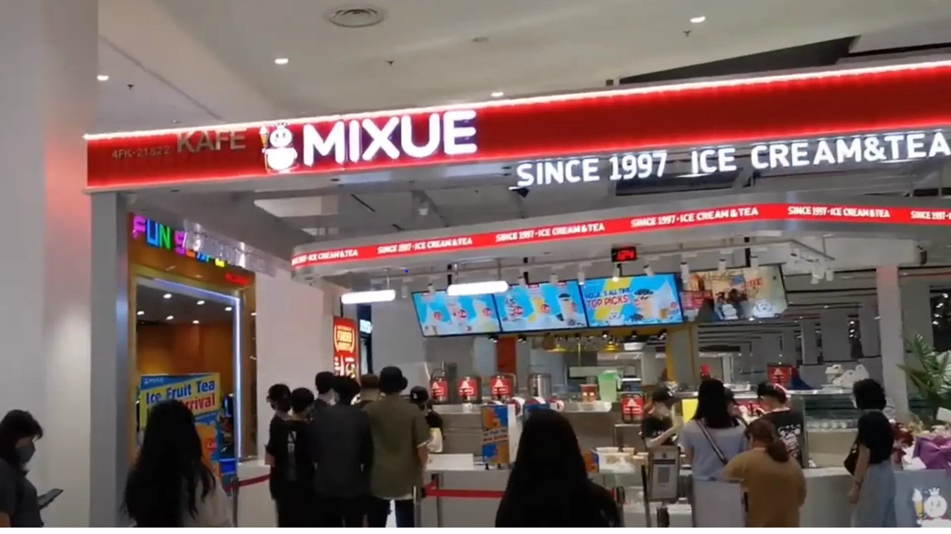 Mixue menu Singapore