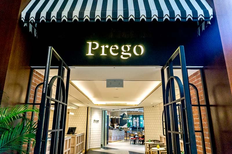 Prezzo Menu Singapore