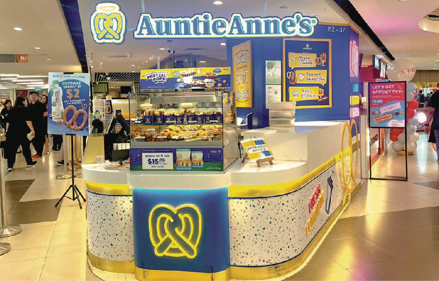 Auntie Anne’s Menu Singapore